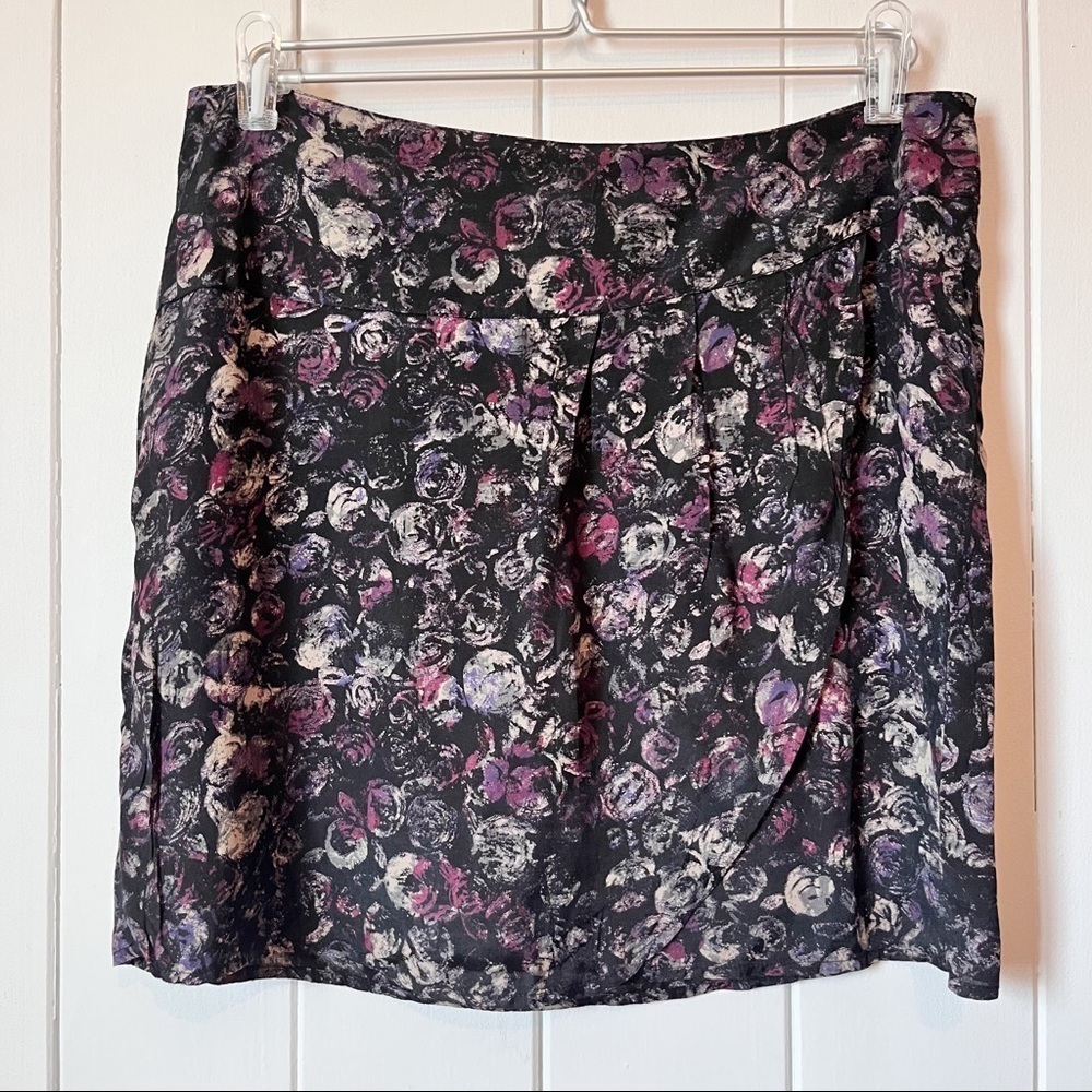 Vintage DKNY abstract floral skirt. Size Large.